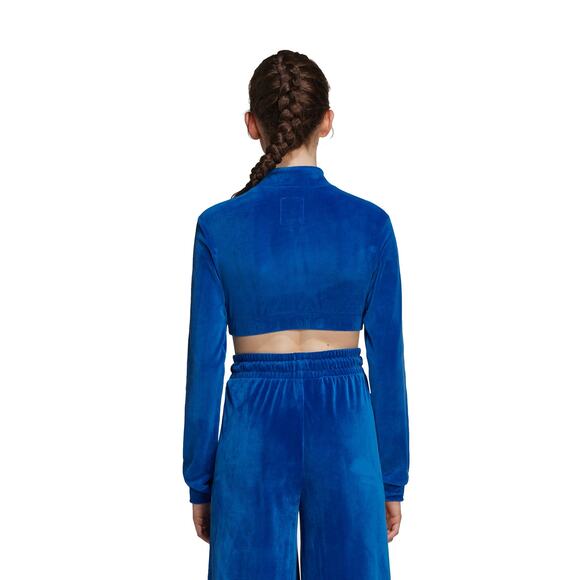 NWT Adidas x Jeremy Scott Blue Velvet Track Top Women's Size XS (H50965) - Picture 3 of 8